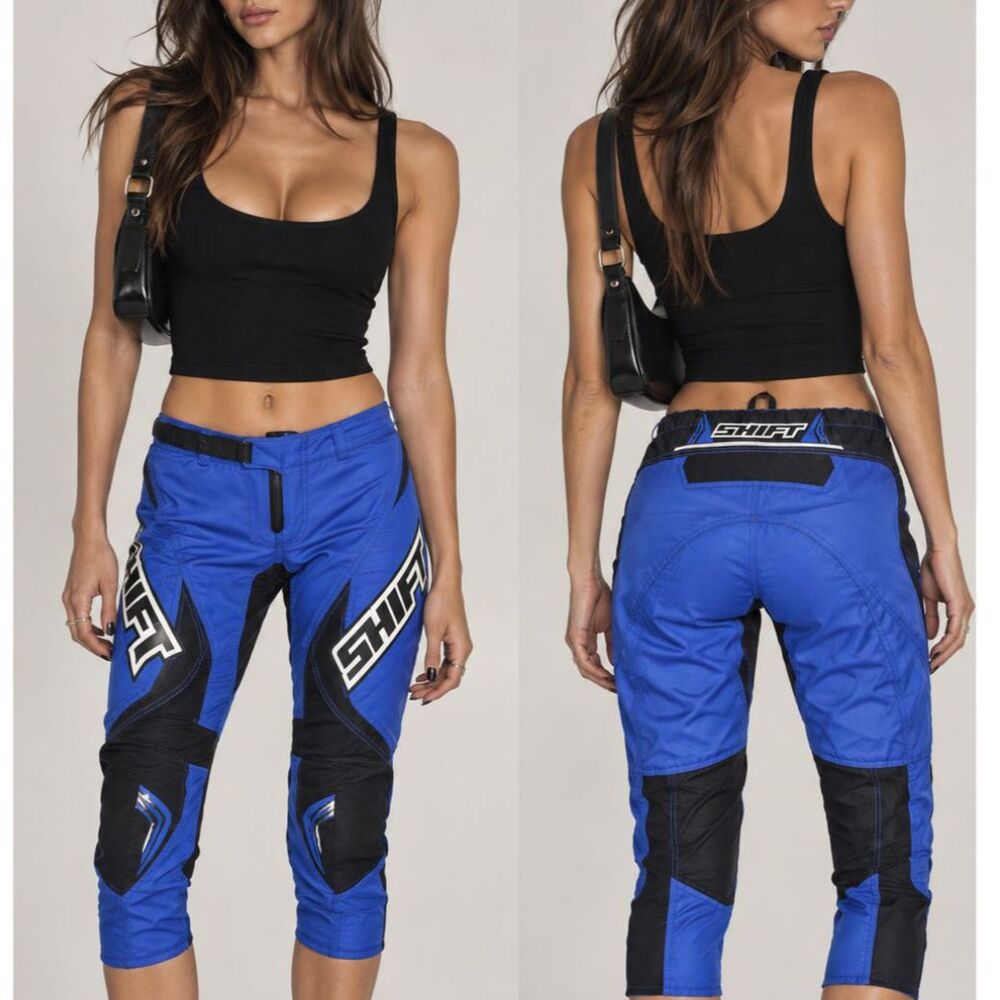 SHIFT Blue Black Motocross Pants Size Small
